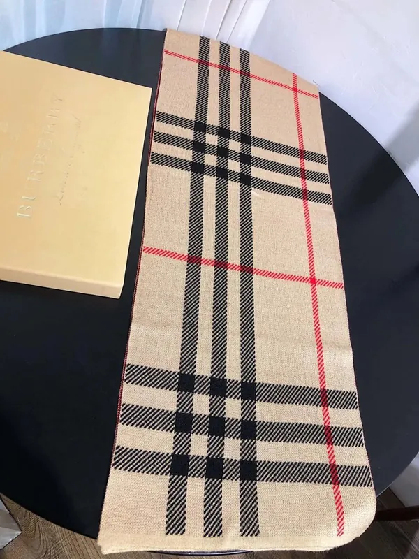 Burberry Vintage Check Cashmere Scarf Beige
