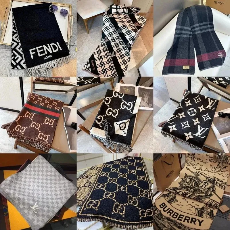Fendi FF Logo Wool Scarf Collection