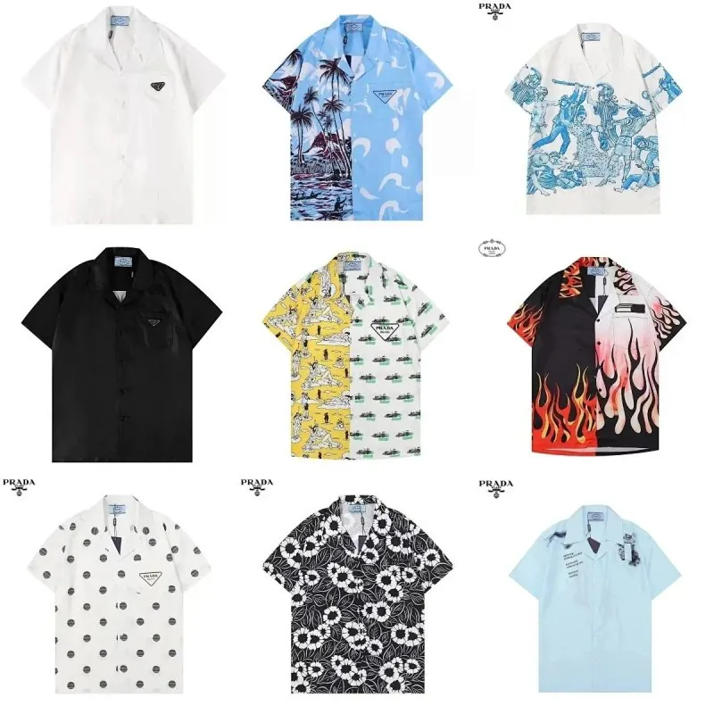 Prada Print Bowling Shirt Collection