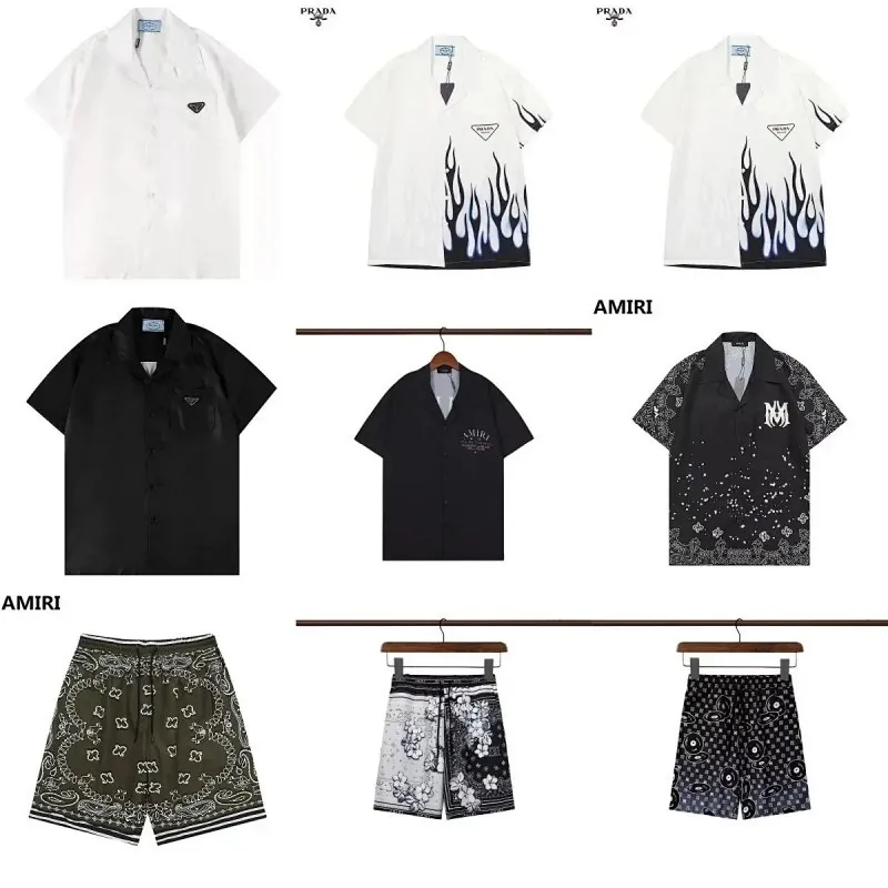 Amiri Bandana Shirt Shorts Collection