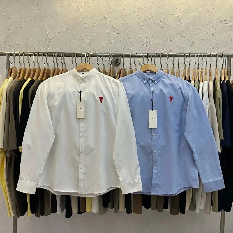 Ami Paris Ami de Coeur Oxford Shirt