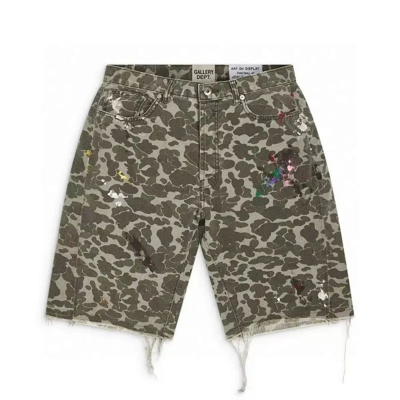 Gallery Dept Camo Denim Shorts