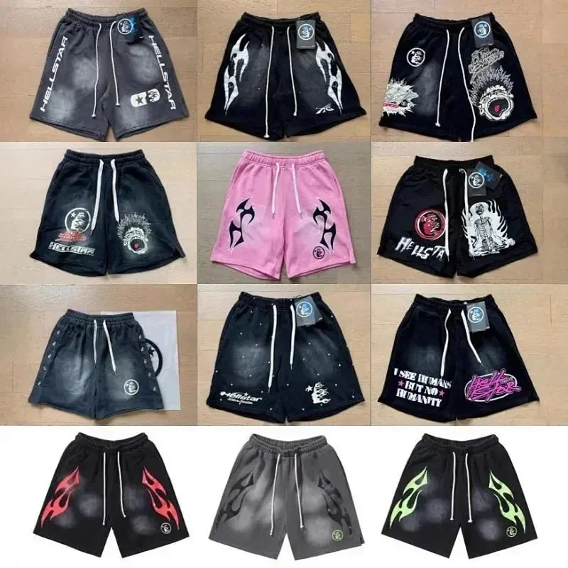 Hellstar Flame Mesh Shorts Collection