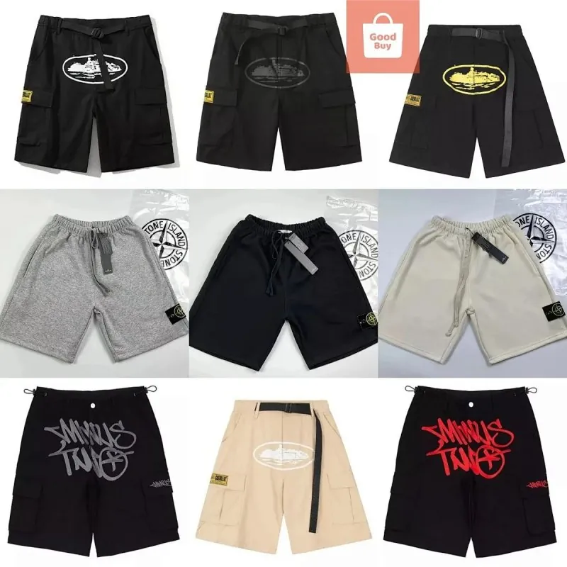 Stone Island Compass Badge Cargo Shorts Collection
