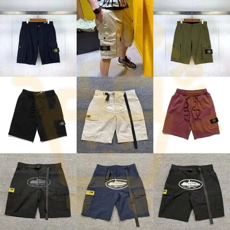 Stone Island Compass Badge Cargo Shorts Collection