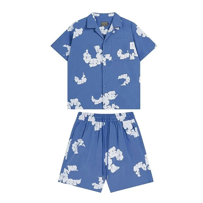 Denim Tears Cotton Wreath Shirt Shorts Set