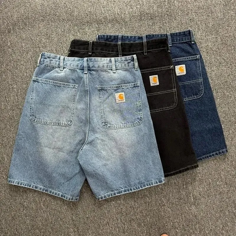 Carhartt Logo Patch Denim Shorts Collection