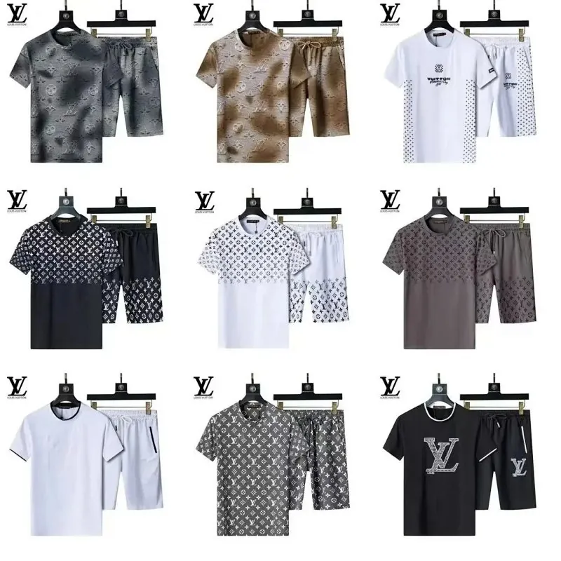 Louis Vuitton Monogram Tee Shorts Set Collection