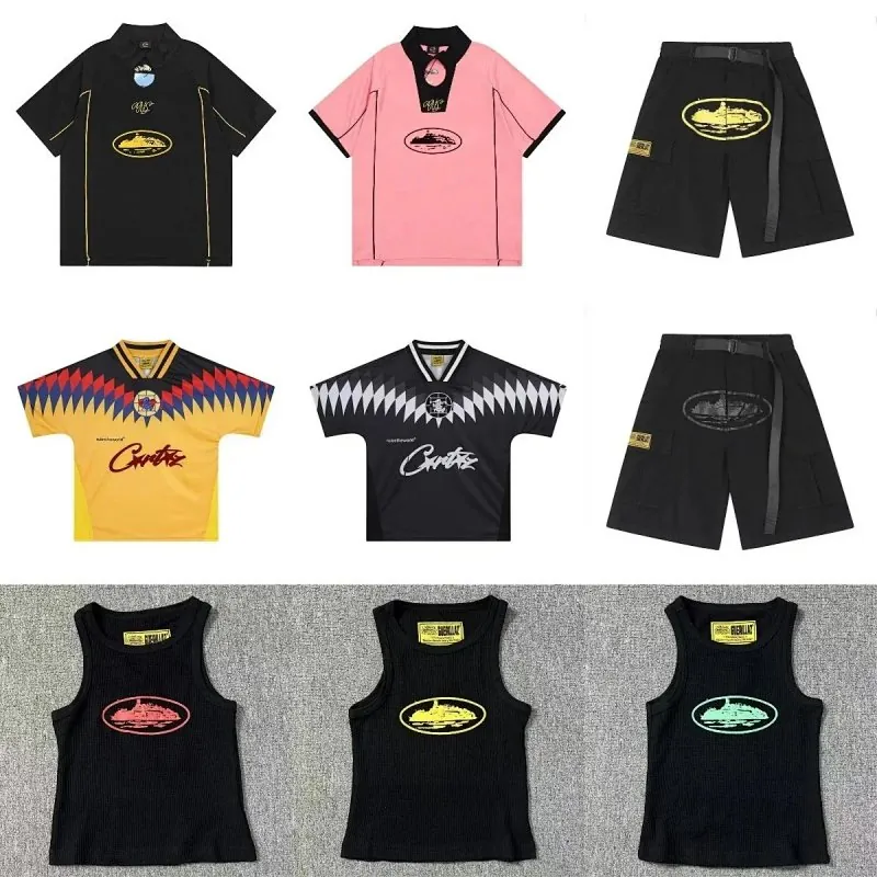 Corteiz Football Jersey Tank Shorts Collection