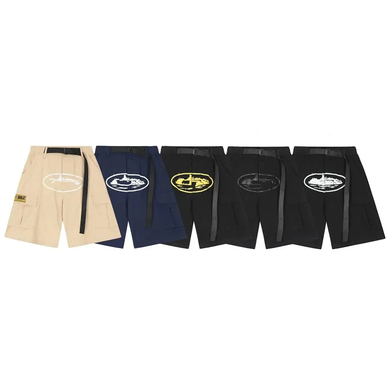 Corteiz Alcatraz Logo Cargo Shorts Collection