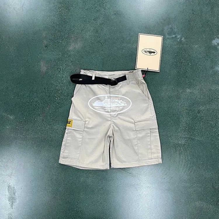 Corteiz Alcatraz Logo Cargo Shorts