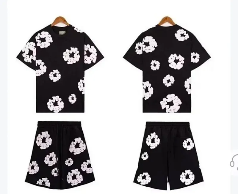 Denim Tears Cotton Wreath Tee Shorts Set