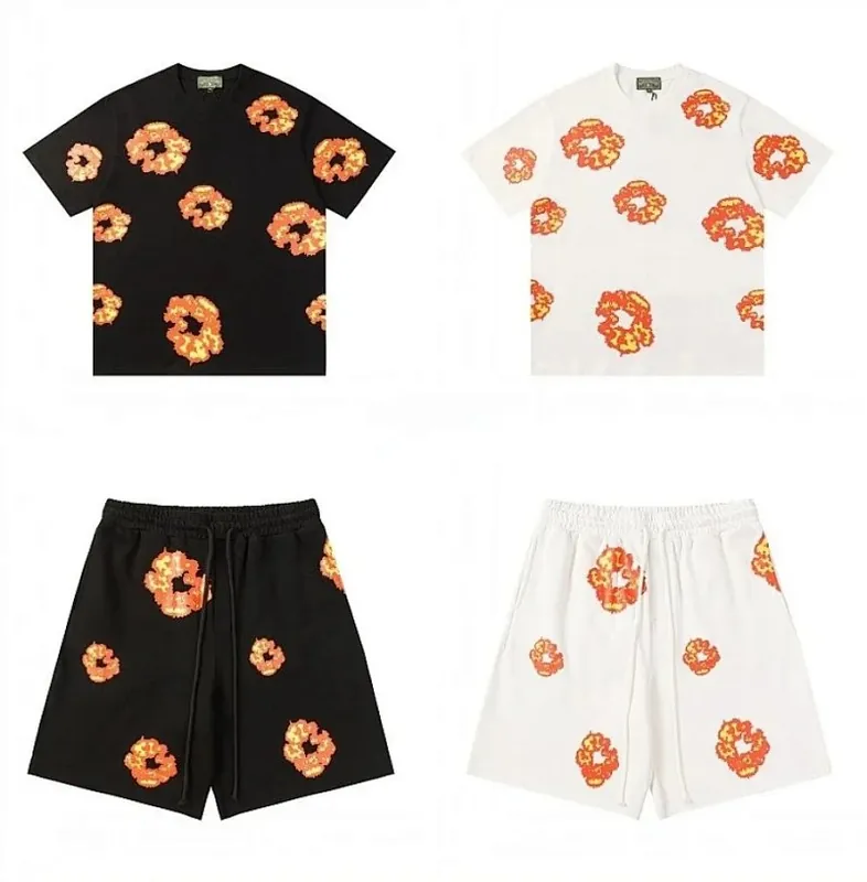 Denim Tears Orange Wreath Tee Shorts Set