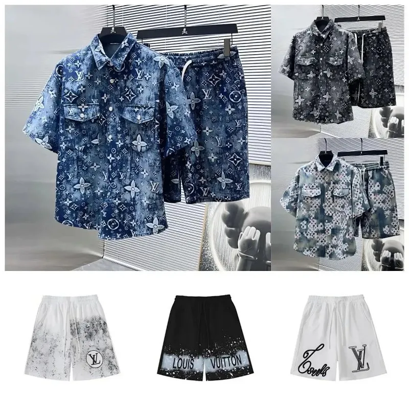 Louis Vuitton Monogram Shirt Shorts Set Collection