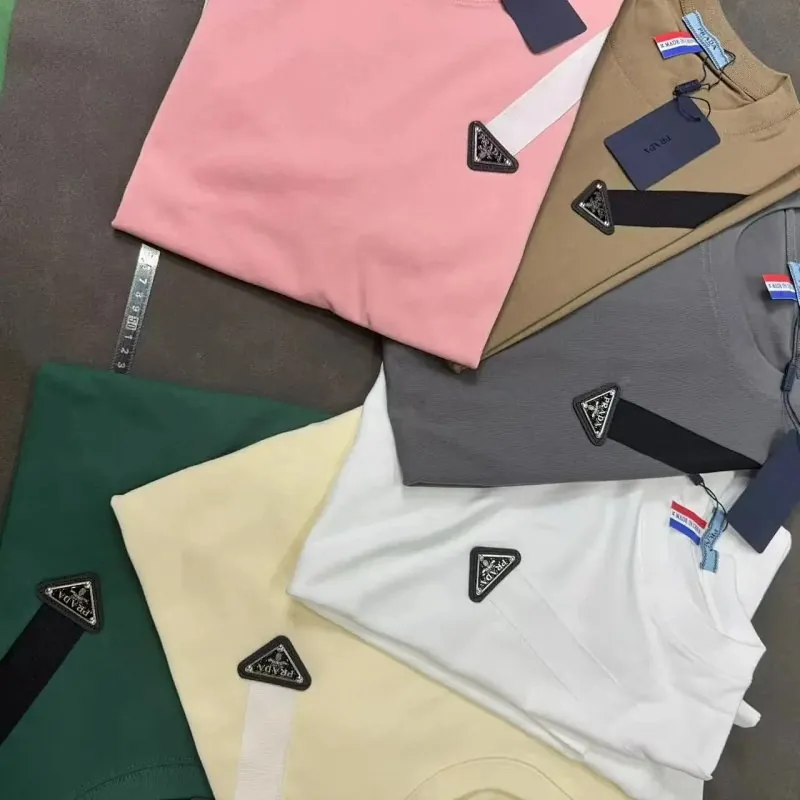 Prada Triangle Logo T-Shirt Collection