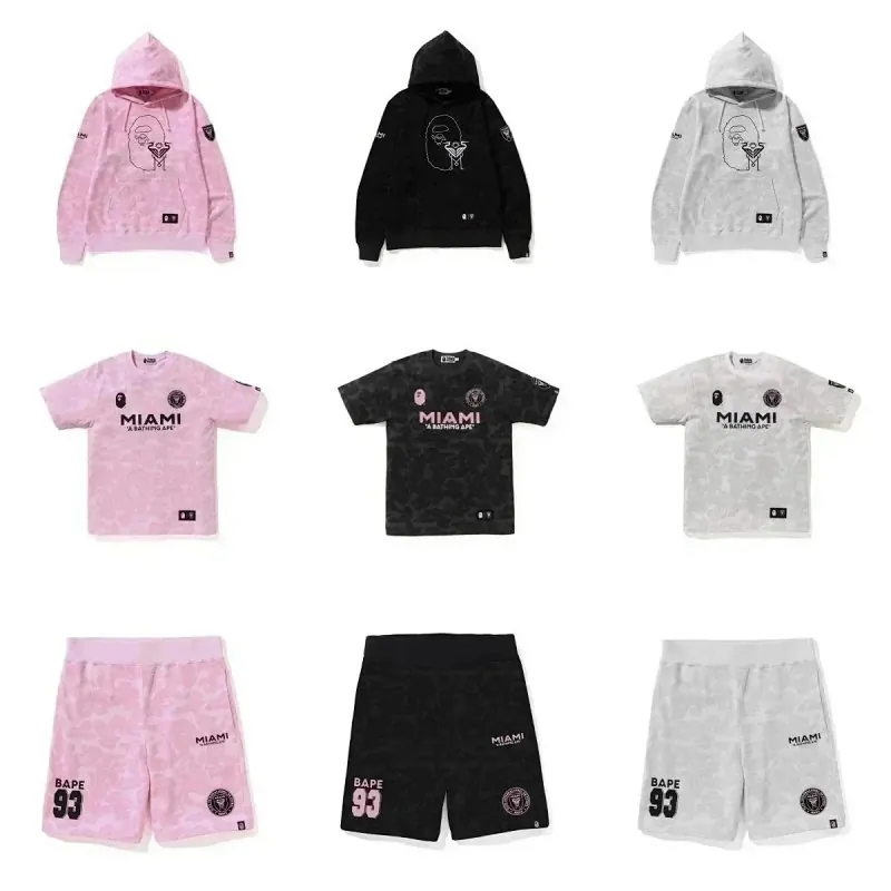 Bape Inter Miami Ape Head Hoodie Collection