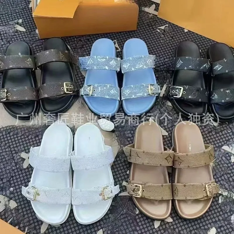 Louis Vuitton Monogram Double Strap Sandals