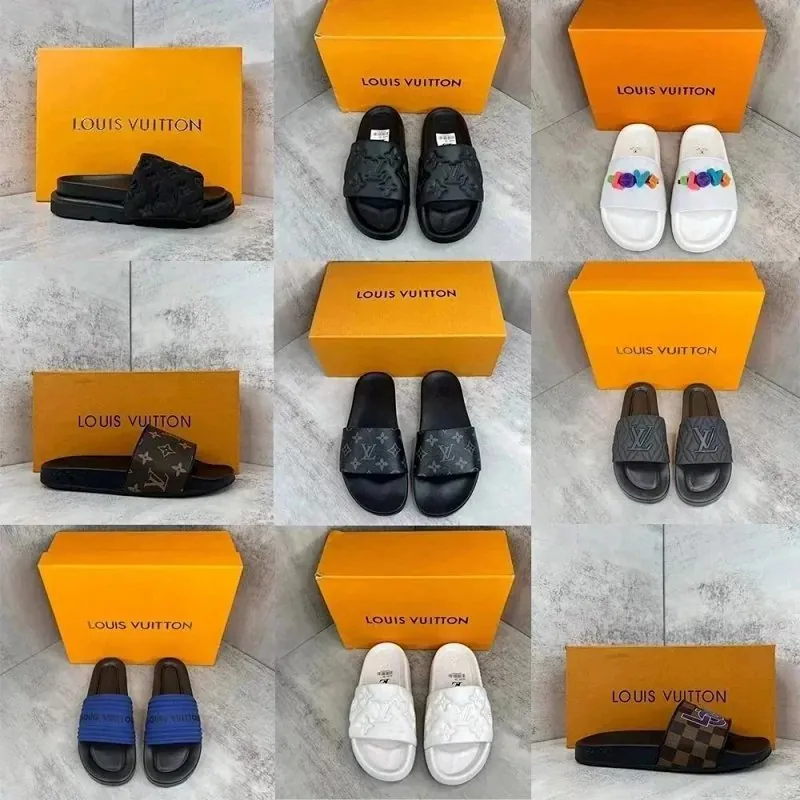 Louis Vuitton Monogram Slide Sandals Collection