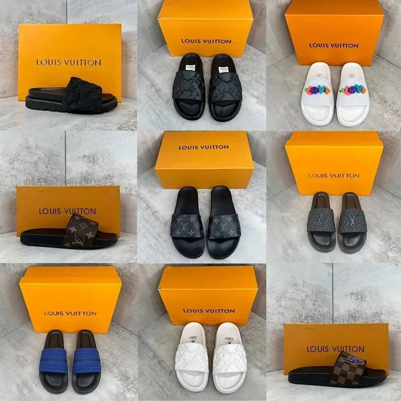 Louis Vuitton Monogram Slide Sandals Collection