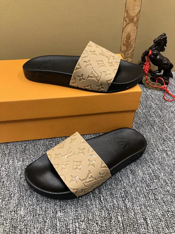 Louis Vuitton Monogram Embossed Pool Pillow Slide