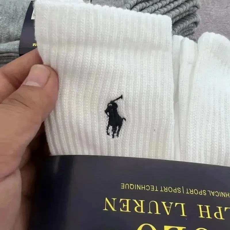 Polo Ralph Lauren Pony Logo Crew Socks White