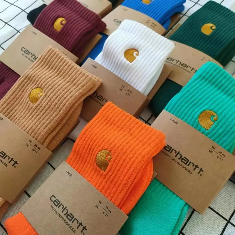 Carhartt Logo Ribbed Crew Socks Collection