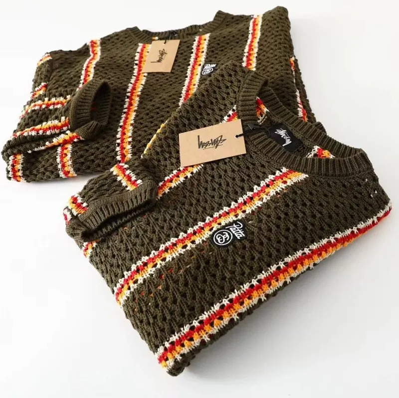 Stussy Crochet Knit Sweater