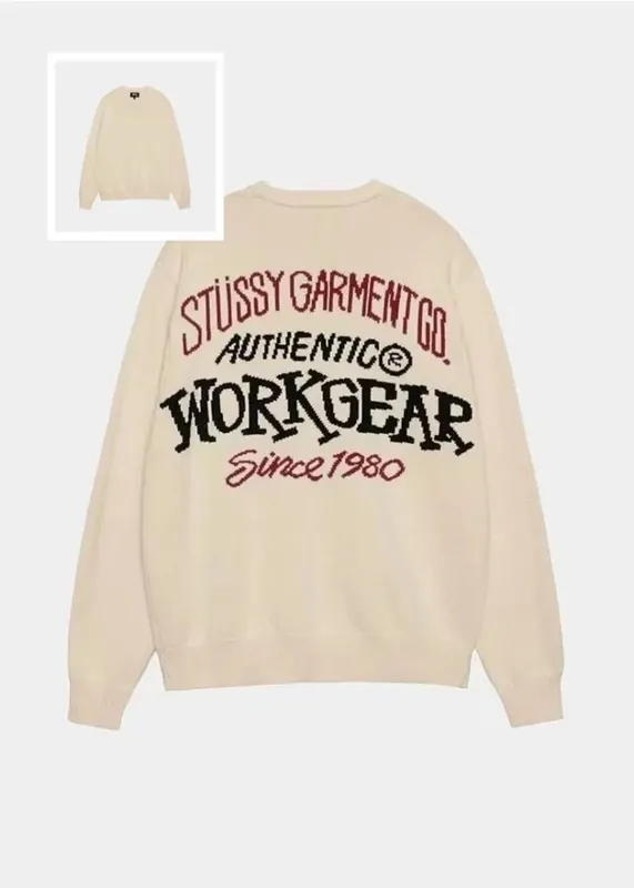 Stussy Workgear Logo Crewneck Sweatshirt