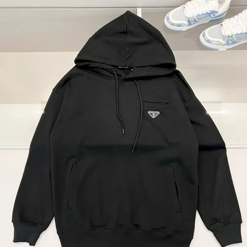 Prada Triangle Logo Hoodie