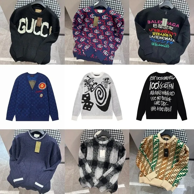 Gucci Logo Knit Sweater Collection