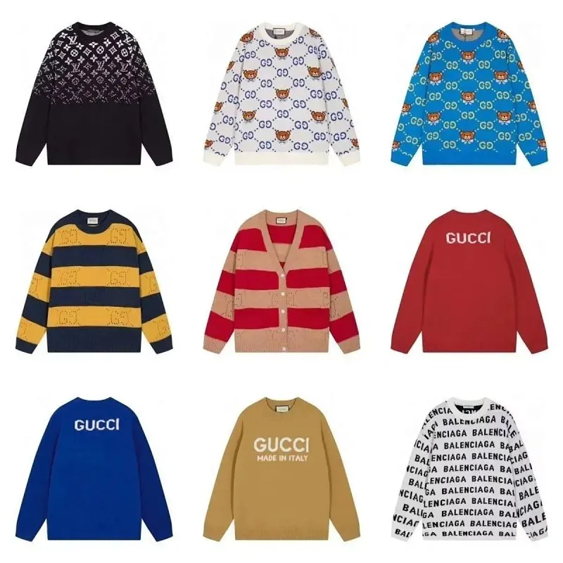 Gucci GG Logo Knit Sweater Collection