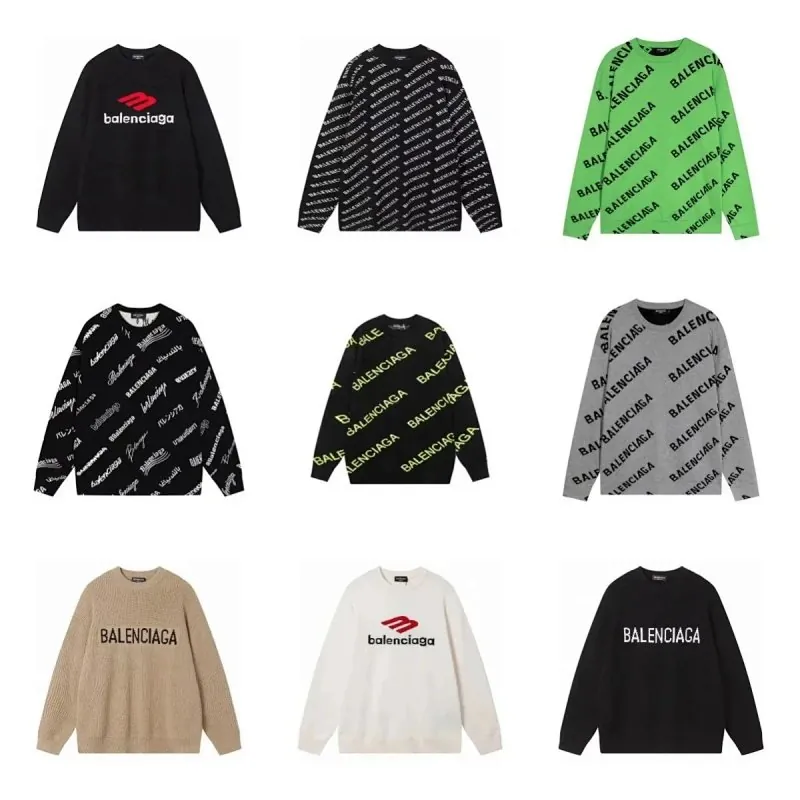 Balenciaga Logo Print Sweatshirt Collection