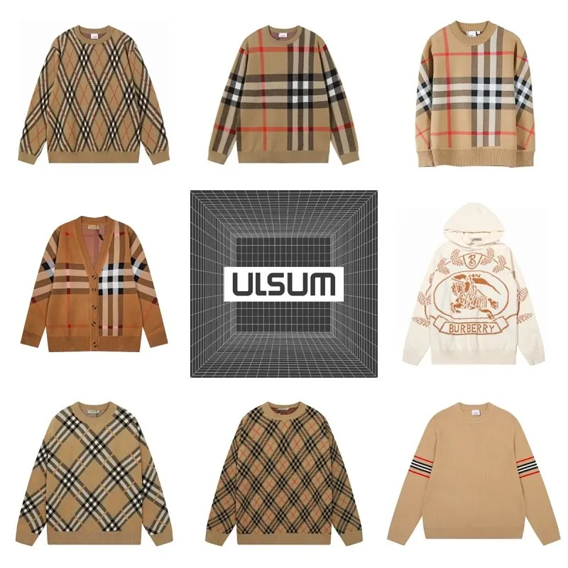 Burberry Vintage Check Knit Sweater Collection