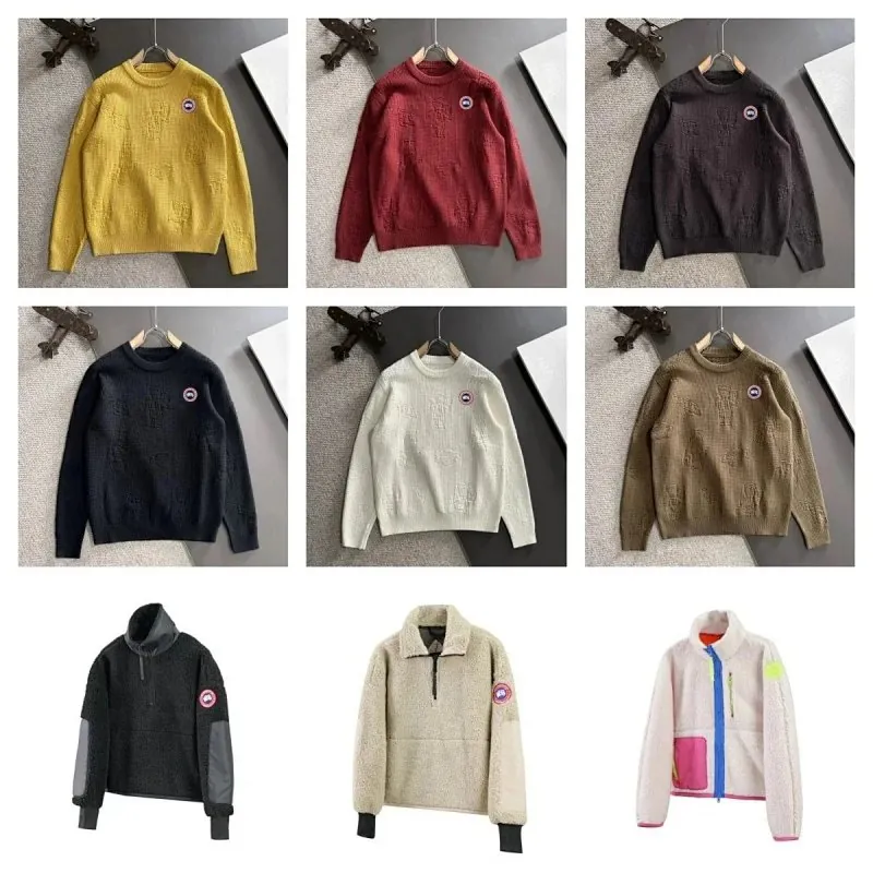 Canada Goose Logo Badge Knit Sweater Collection