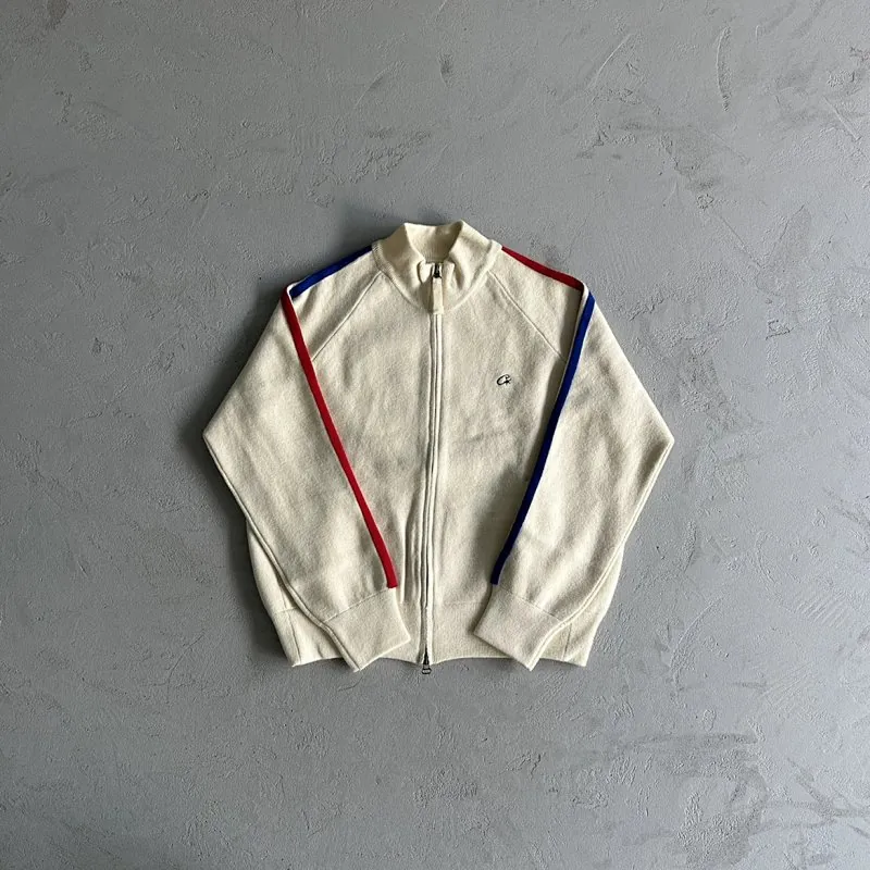 Corteiz Striped Knit Track Jacket
