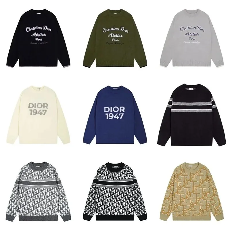 Dior 1947 Logo Knit Sweater Collection