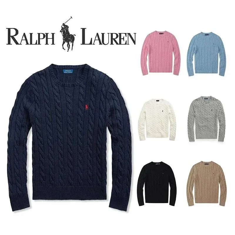 Ralph Lauren Cable Knit Crewneck Sweater