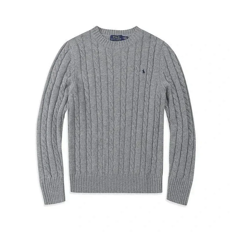 Ralph Lauren Grey Cable Knit Sweater