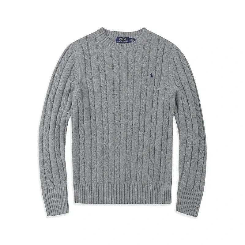 Ralph Lauren Grey Cable Knit Sweater