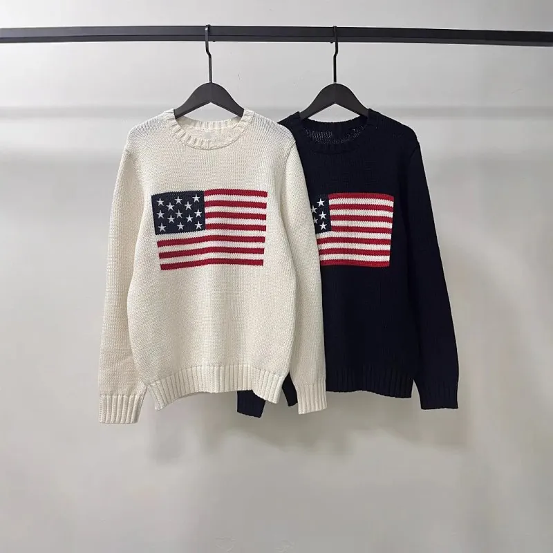 Ralph Lauren American Flag Knit Sweater