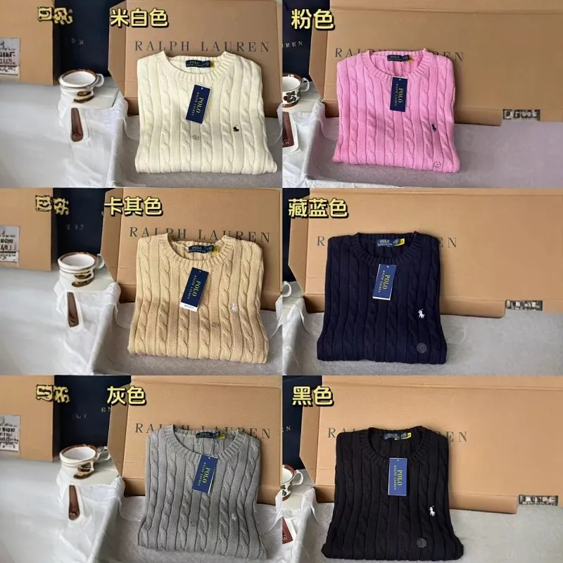 Ralph Lauren Cable Knit Crewneck Sweater