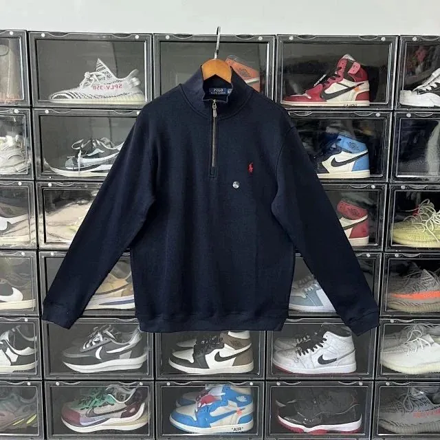 Ralph Lauren Polo Quarter-Zip Sweatshirt Navy