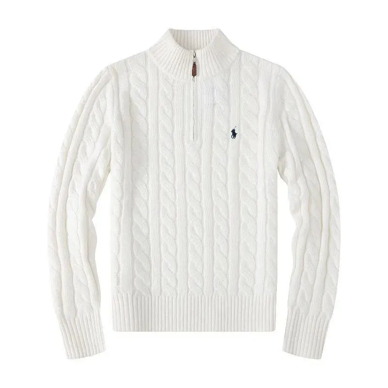 Ralph Lauren Cable Knit Quarter-Zip Sweater