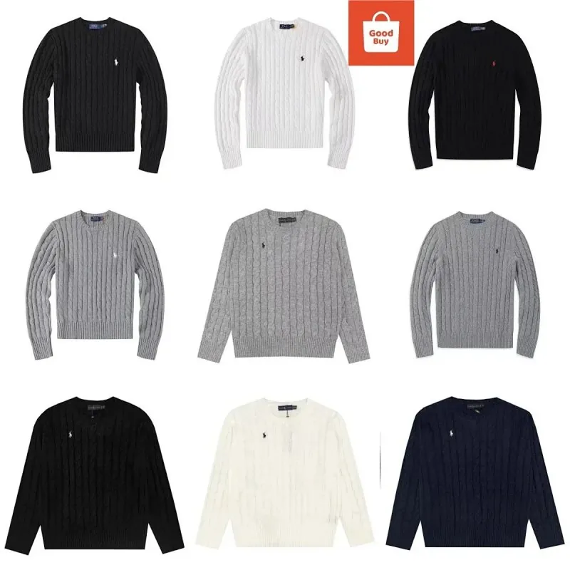 Ralph Lauren Cable Knit Crewneck Sweater