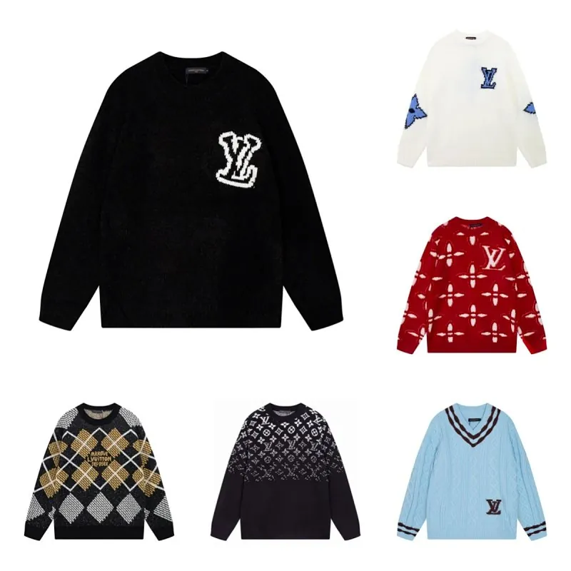 Louis Vuitton LV Logo Knit Sweater Collection