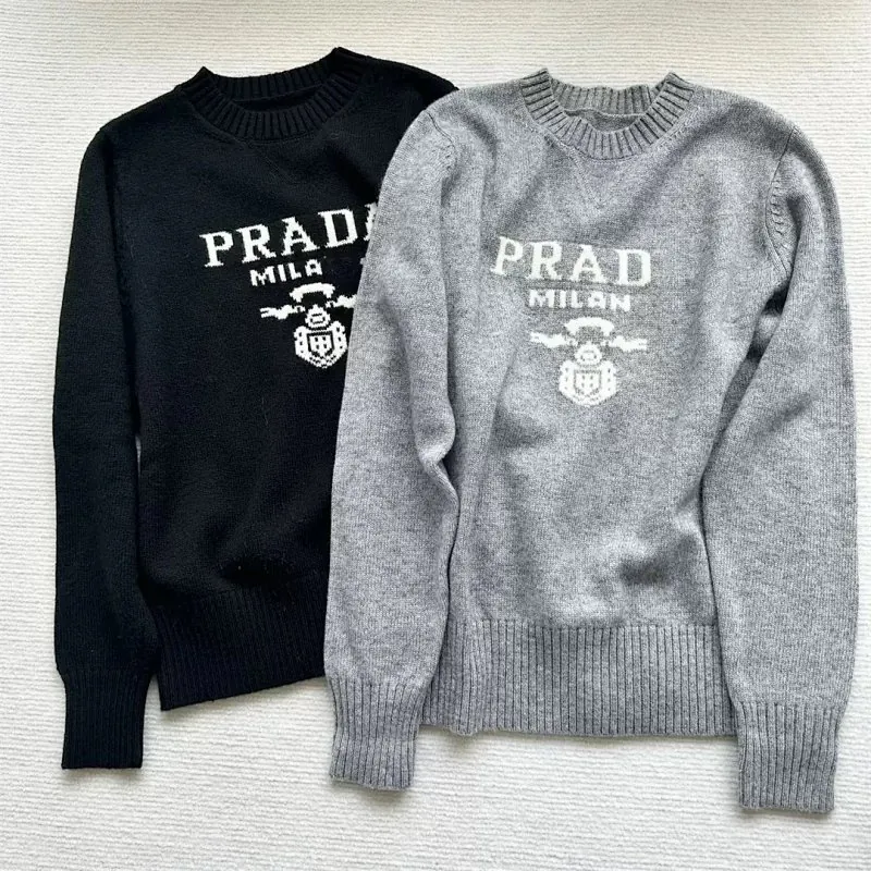 Prada Milano Logo Knit Sweater Collection