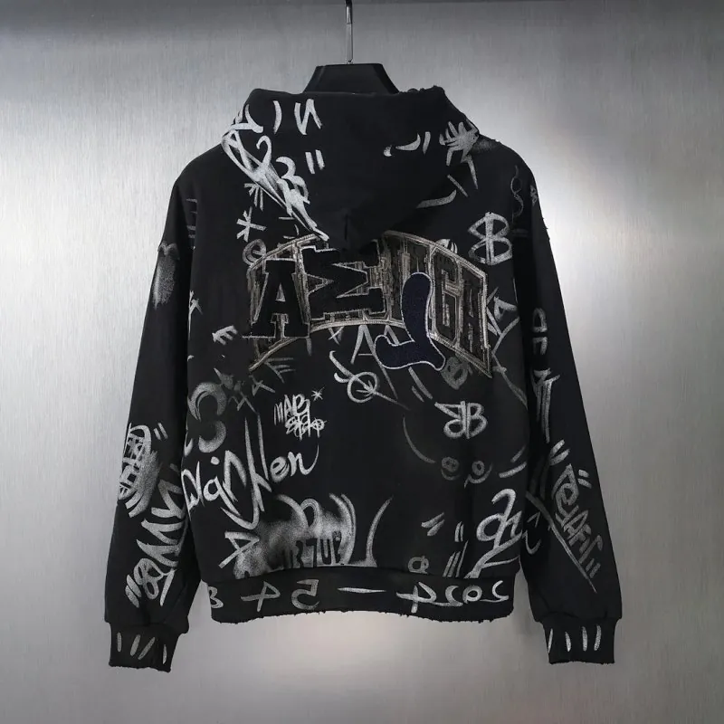Balenciaga Graffiti Print Hoodie