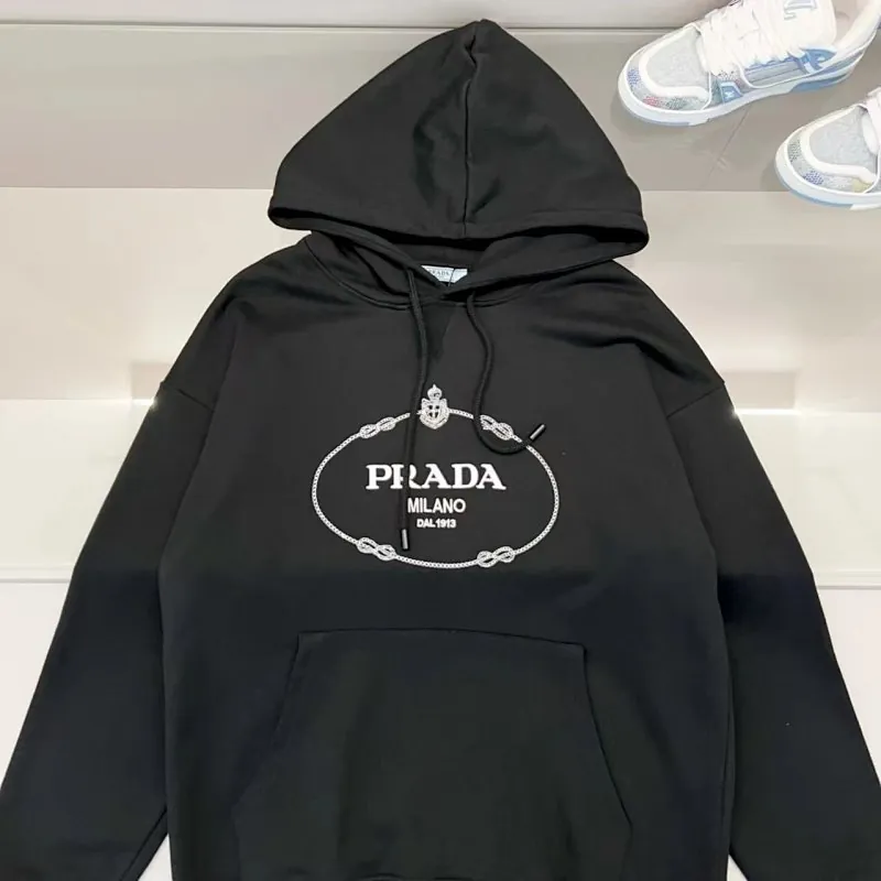 Prada Milano Oval Logo Hoodie