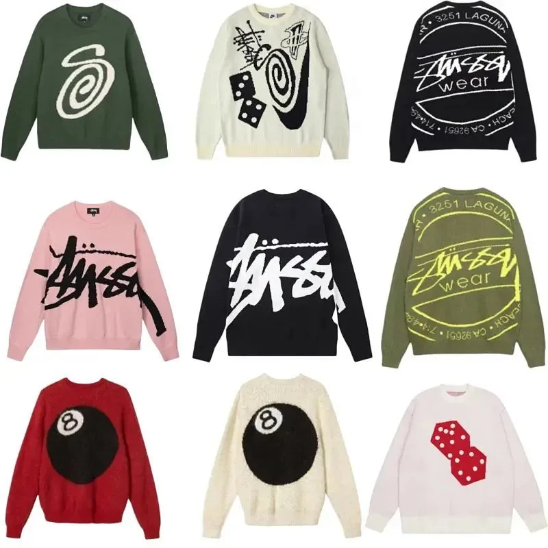 Stussy Script Logo Knit Sweater Collection