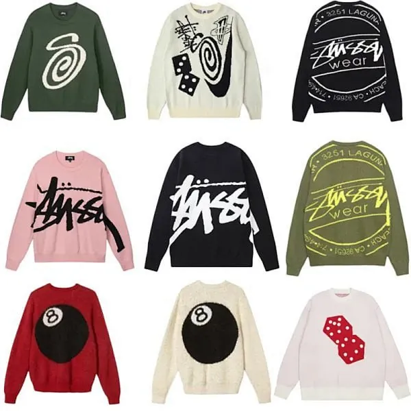 Stussy 8 Ball Knit Sweater Collection